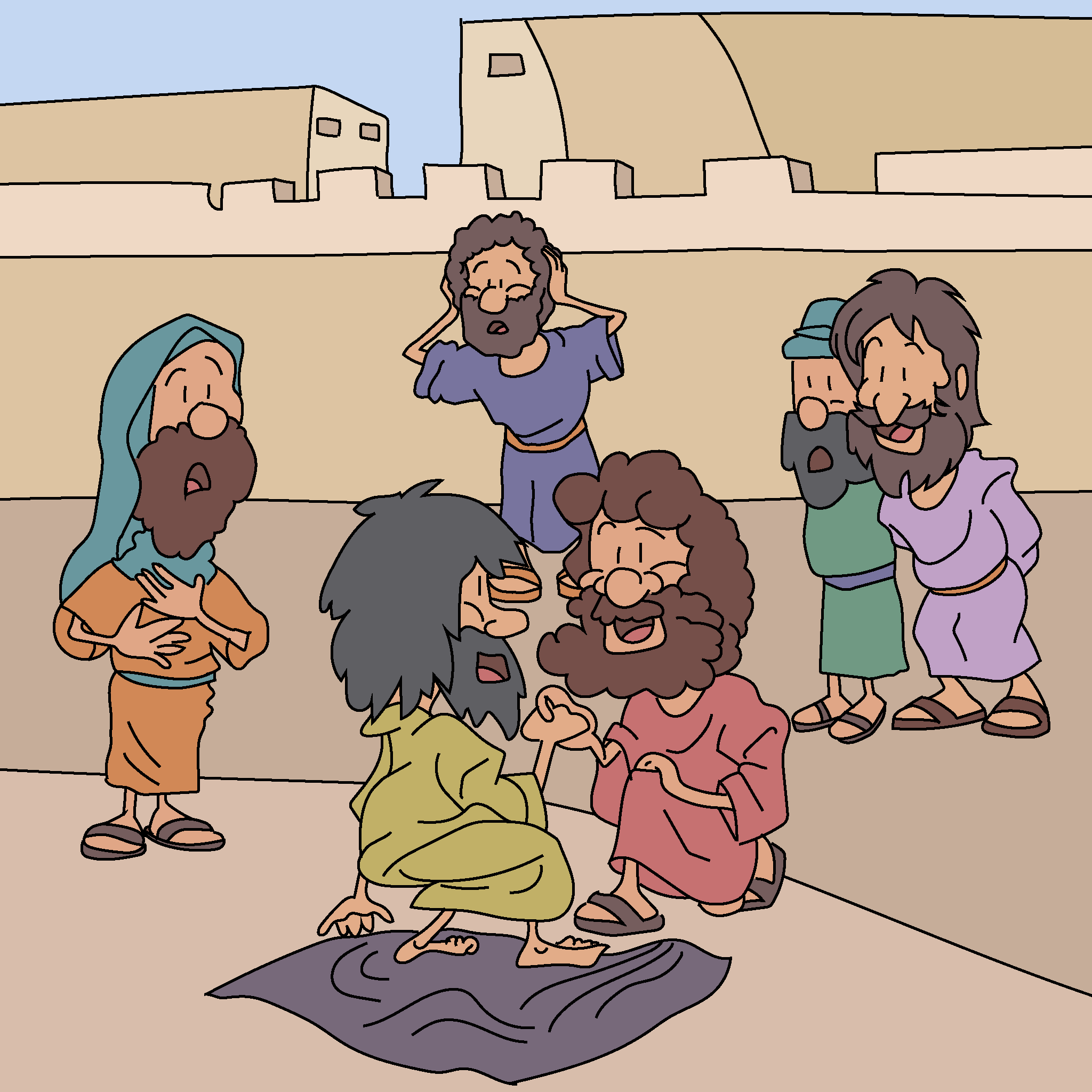 Peter heals a lame man