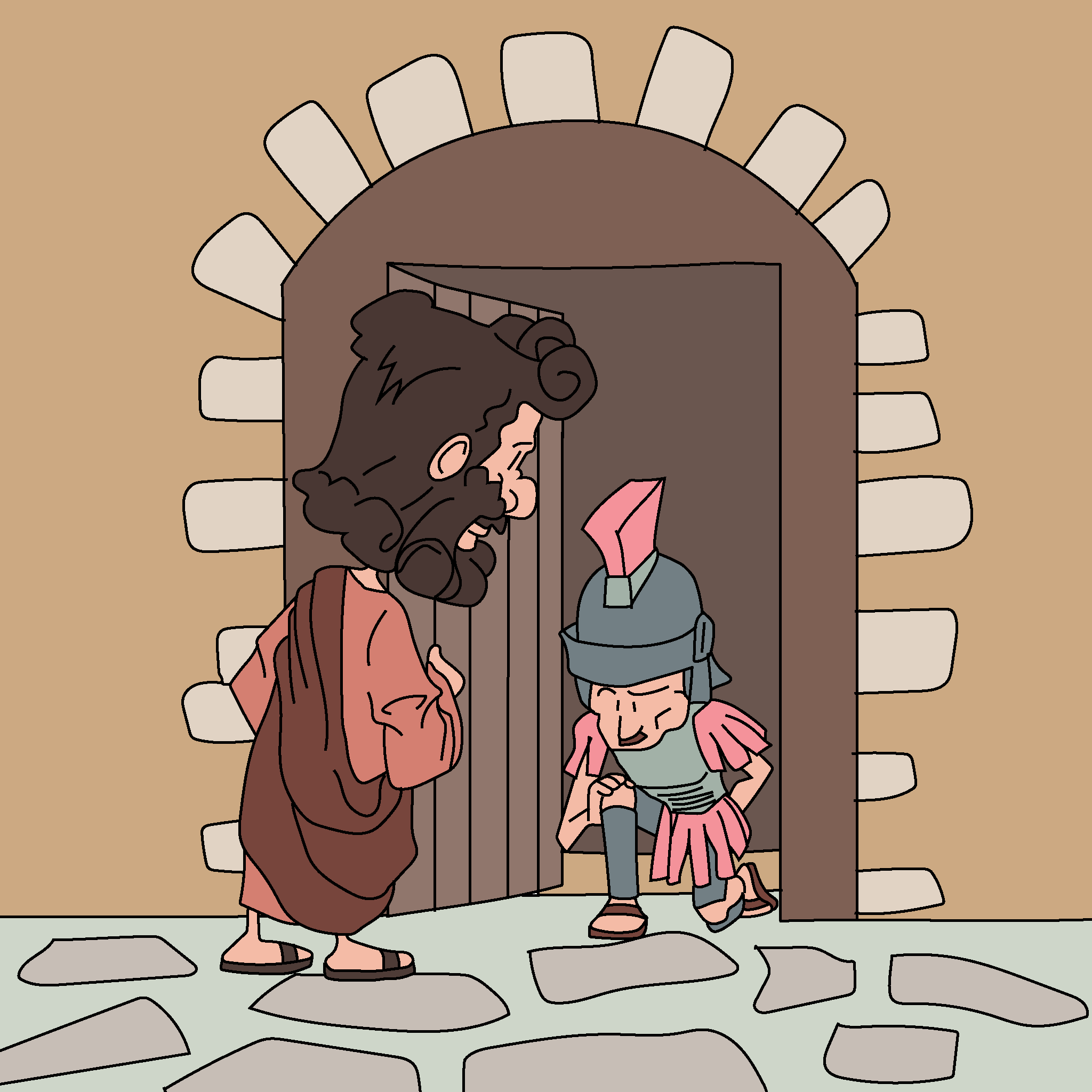 Peter tells Cornelius about Jesus