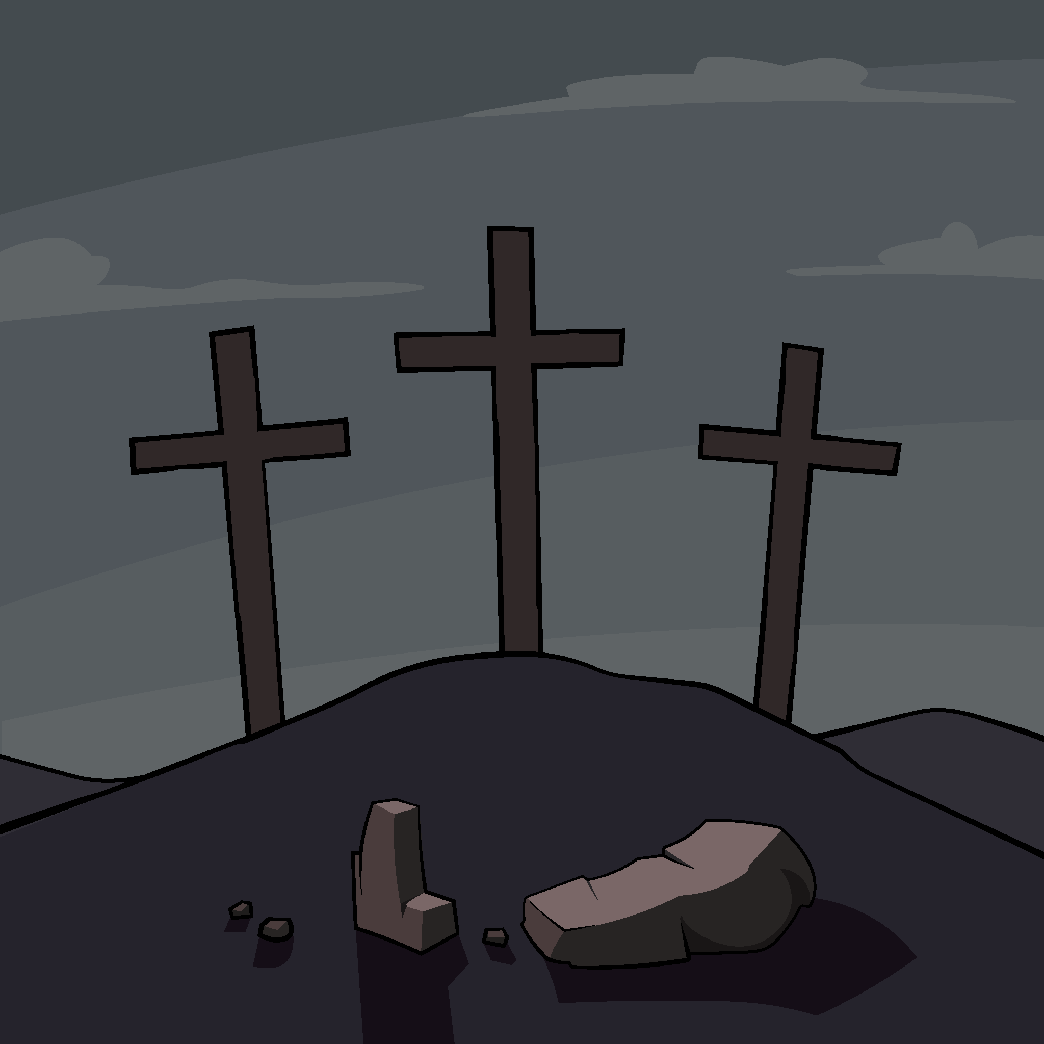 Jesus dies on the cross