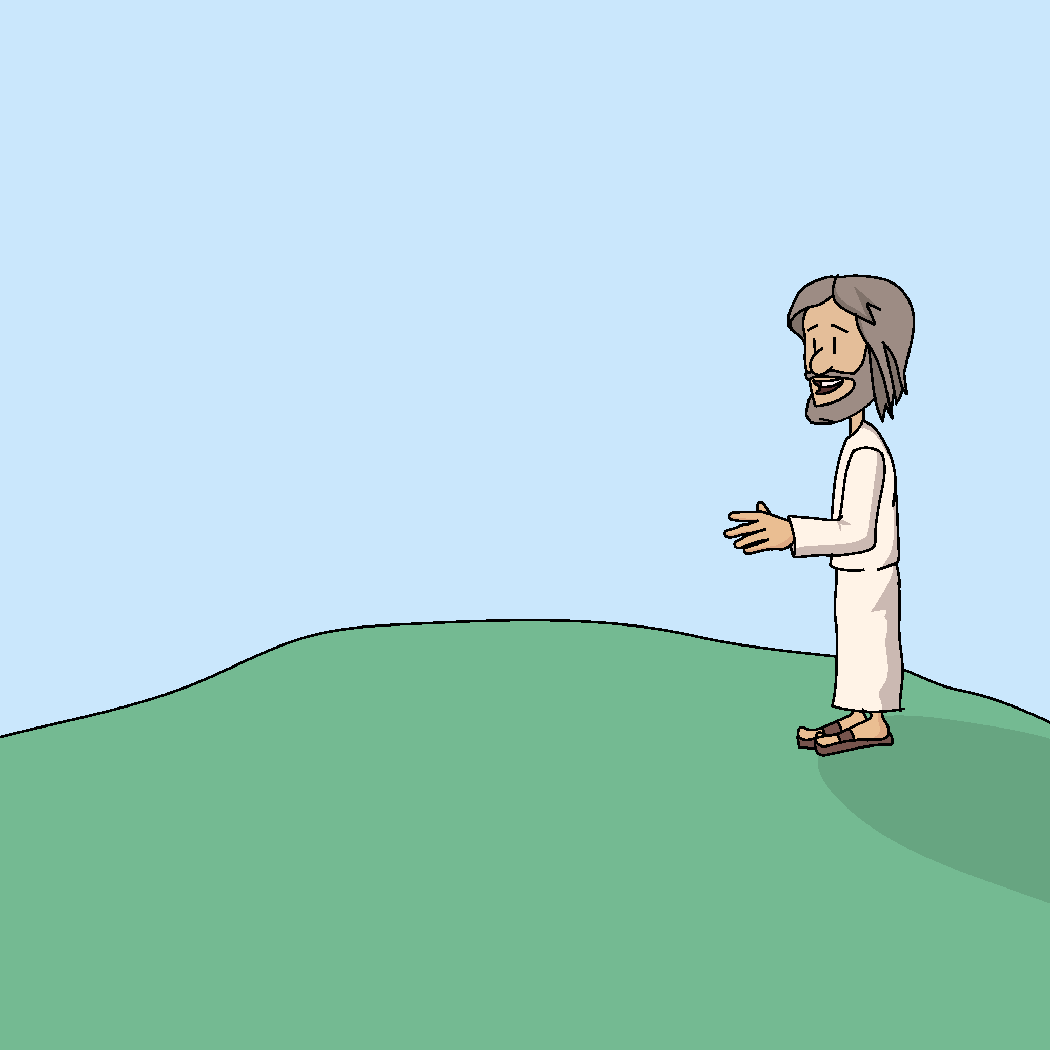Jesus on the Mount of Olives