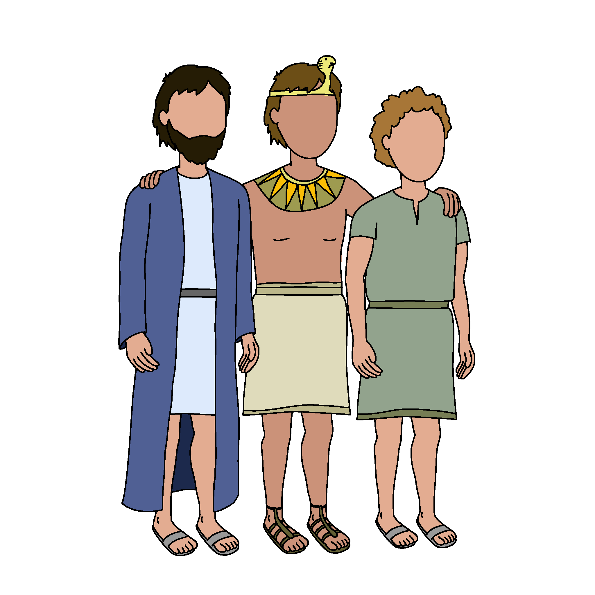 Joseph reunites with Jacob and Benjamin