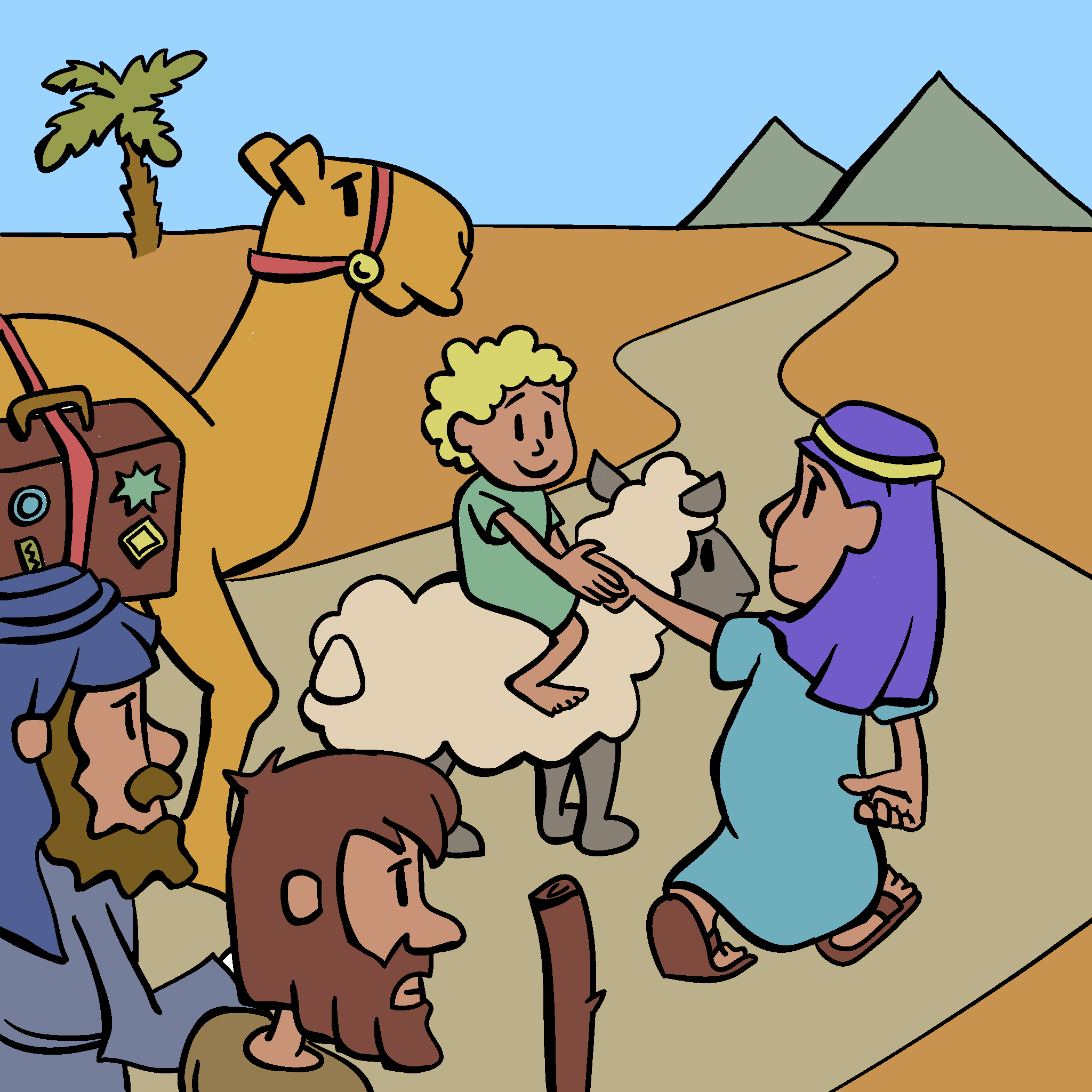 Joseph Meets His Family Again.