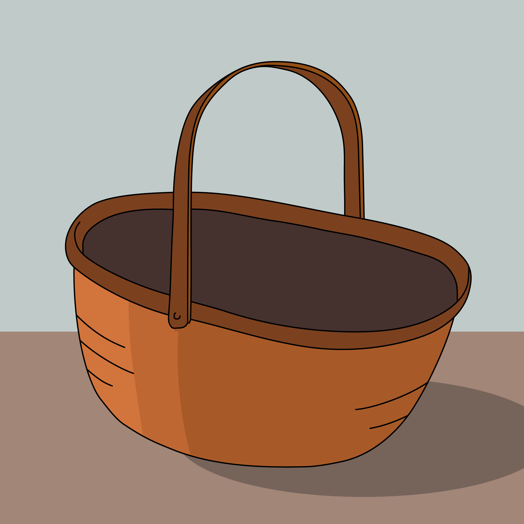 Jesus feeds a crowd with loaves and basket