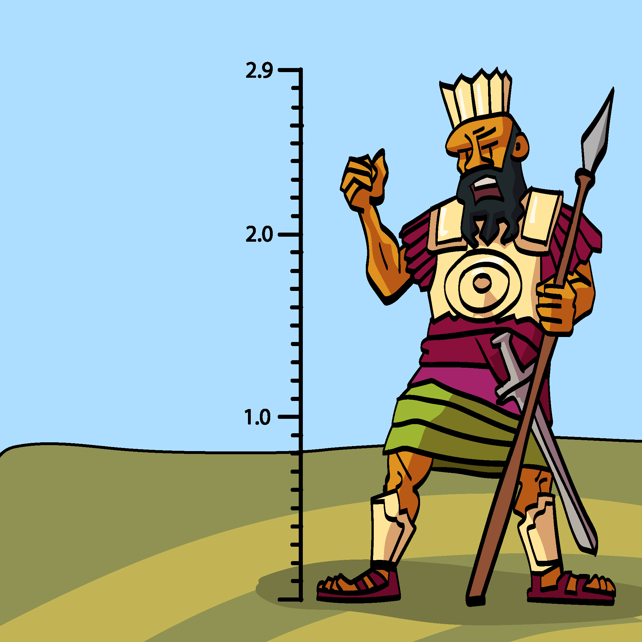 Goliath the Giant Stands Tall