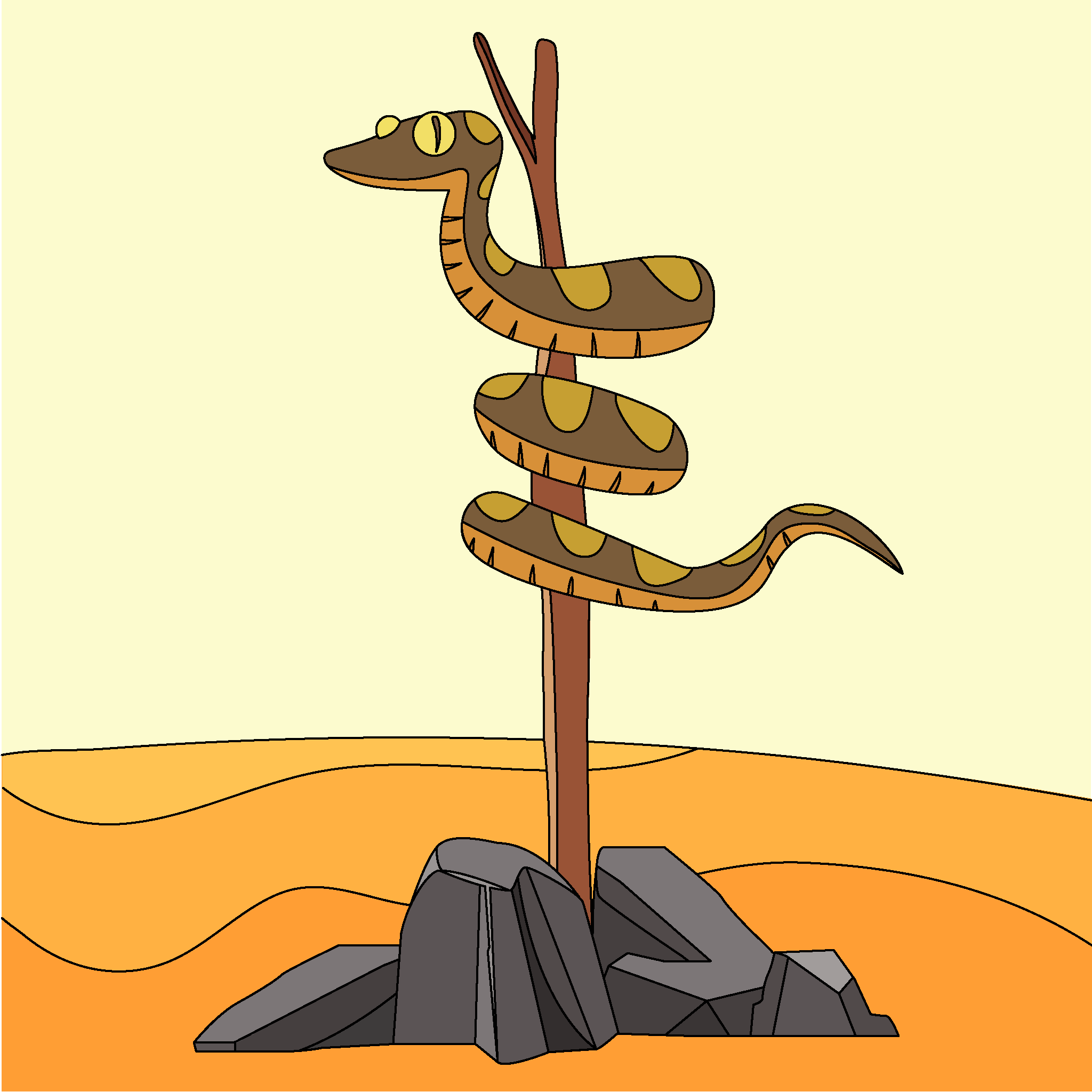 Moses’ Bronze Snake on a Pole