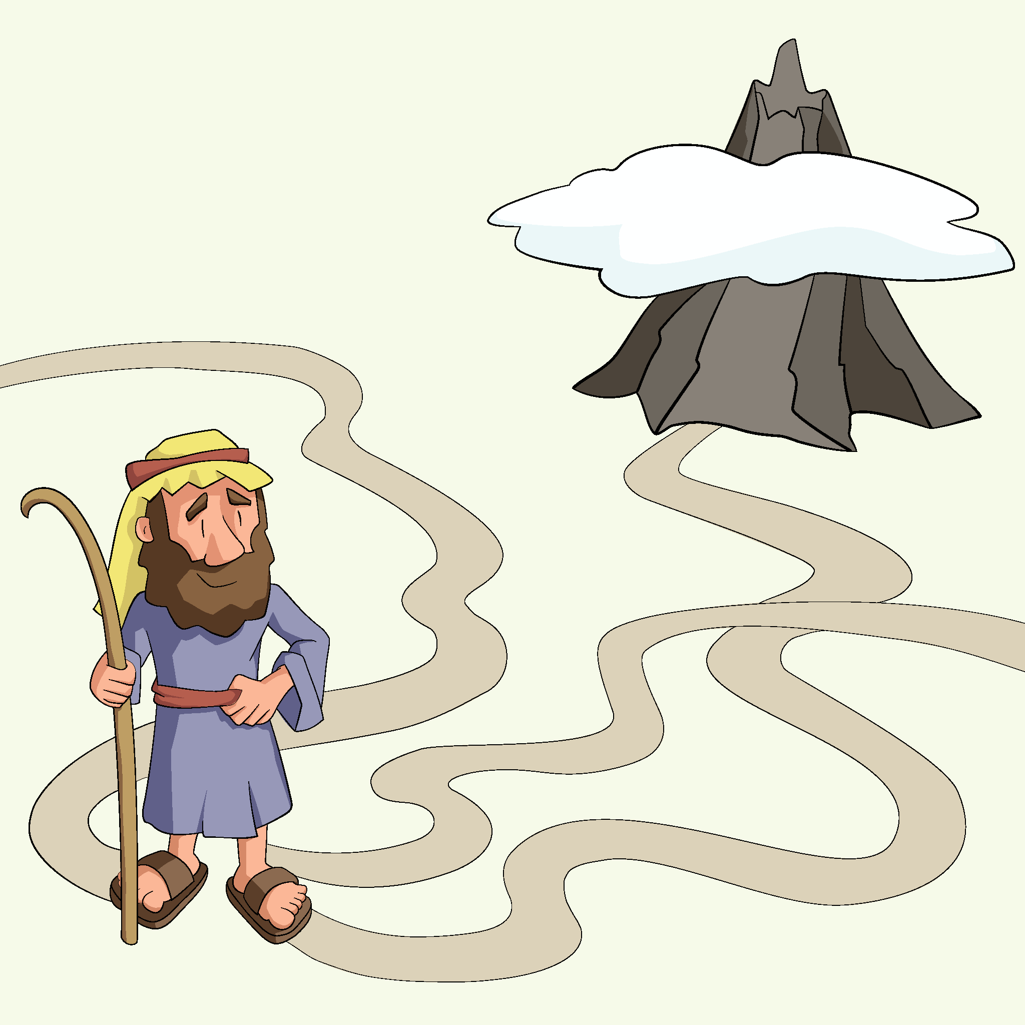 Moses Goes to Mount Sinai