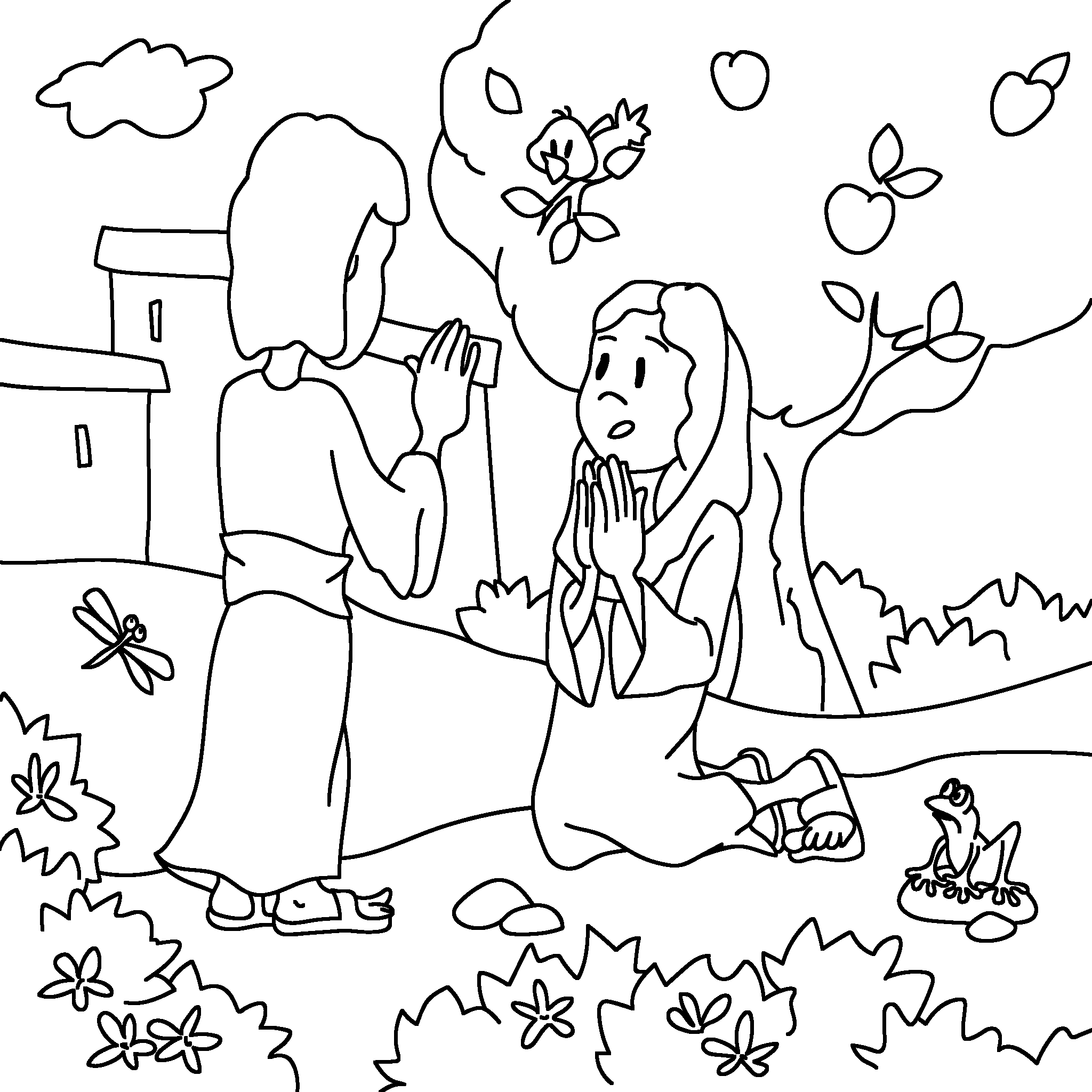 Angel Gabriel visits Mary