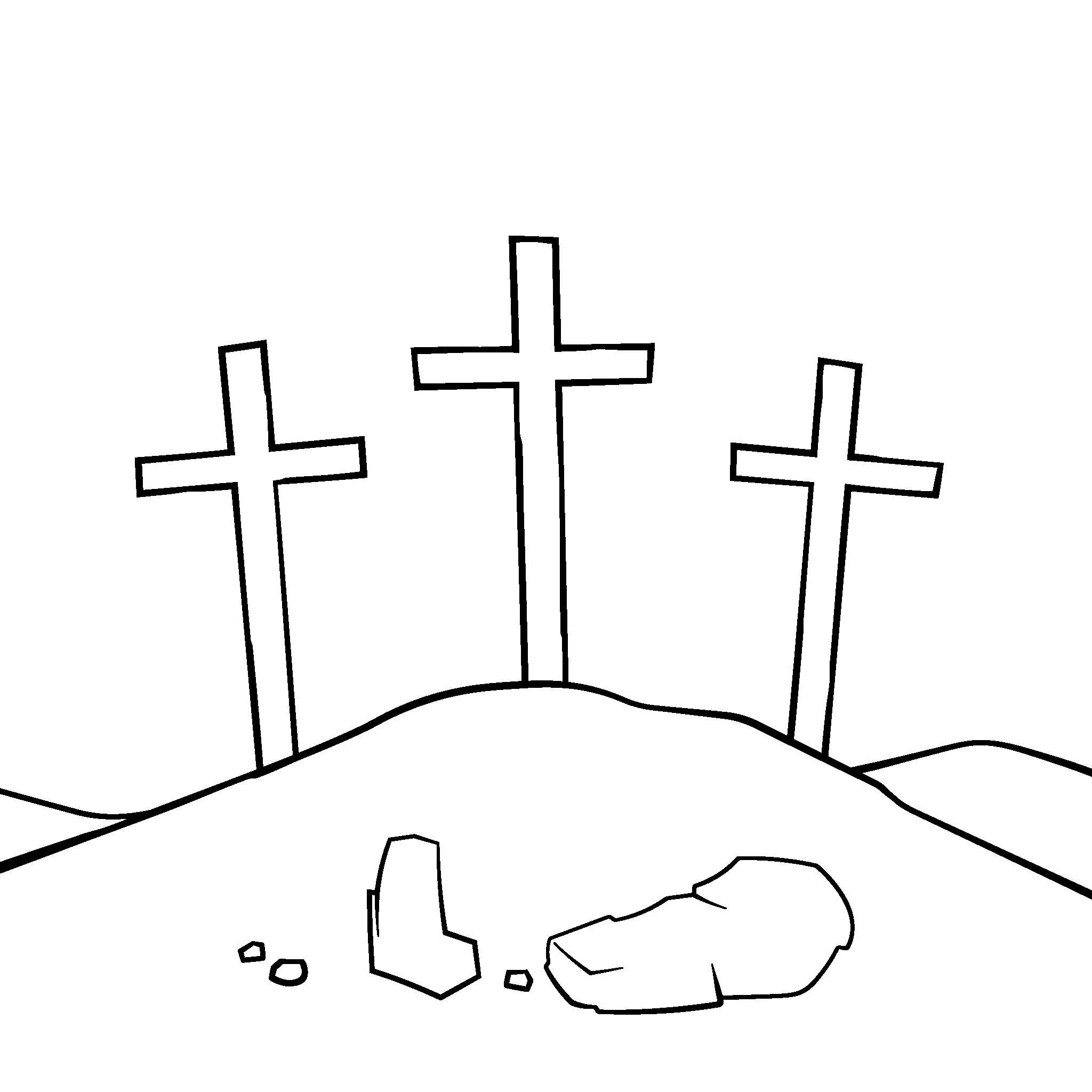 Jesus dies on the cross