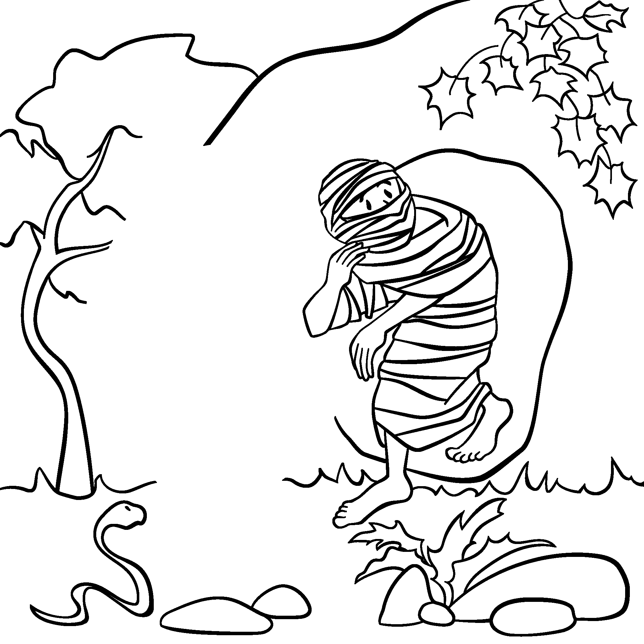 Jesus brings Lazarus back to life