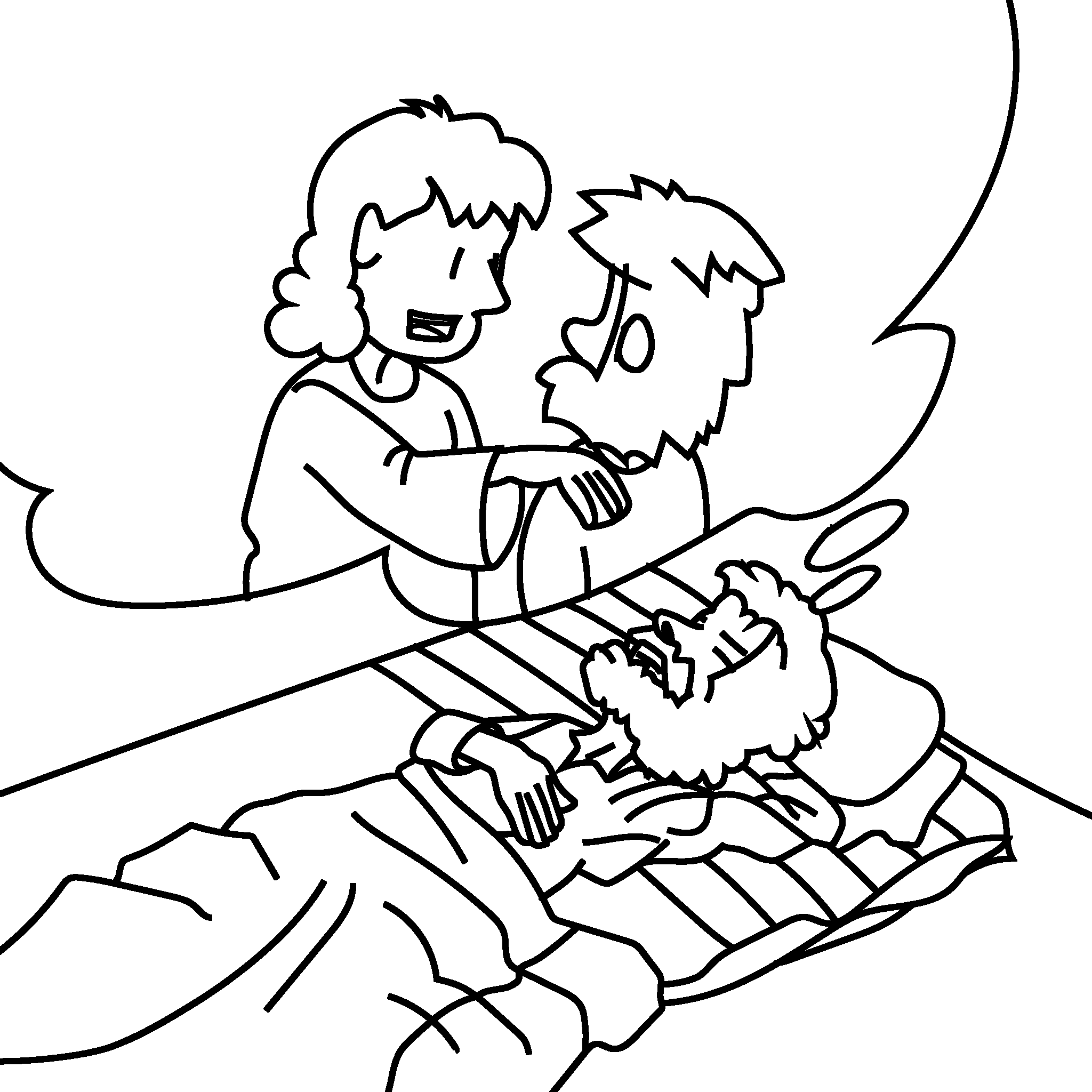 Angel visits Joseph in a dream