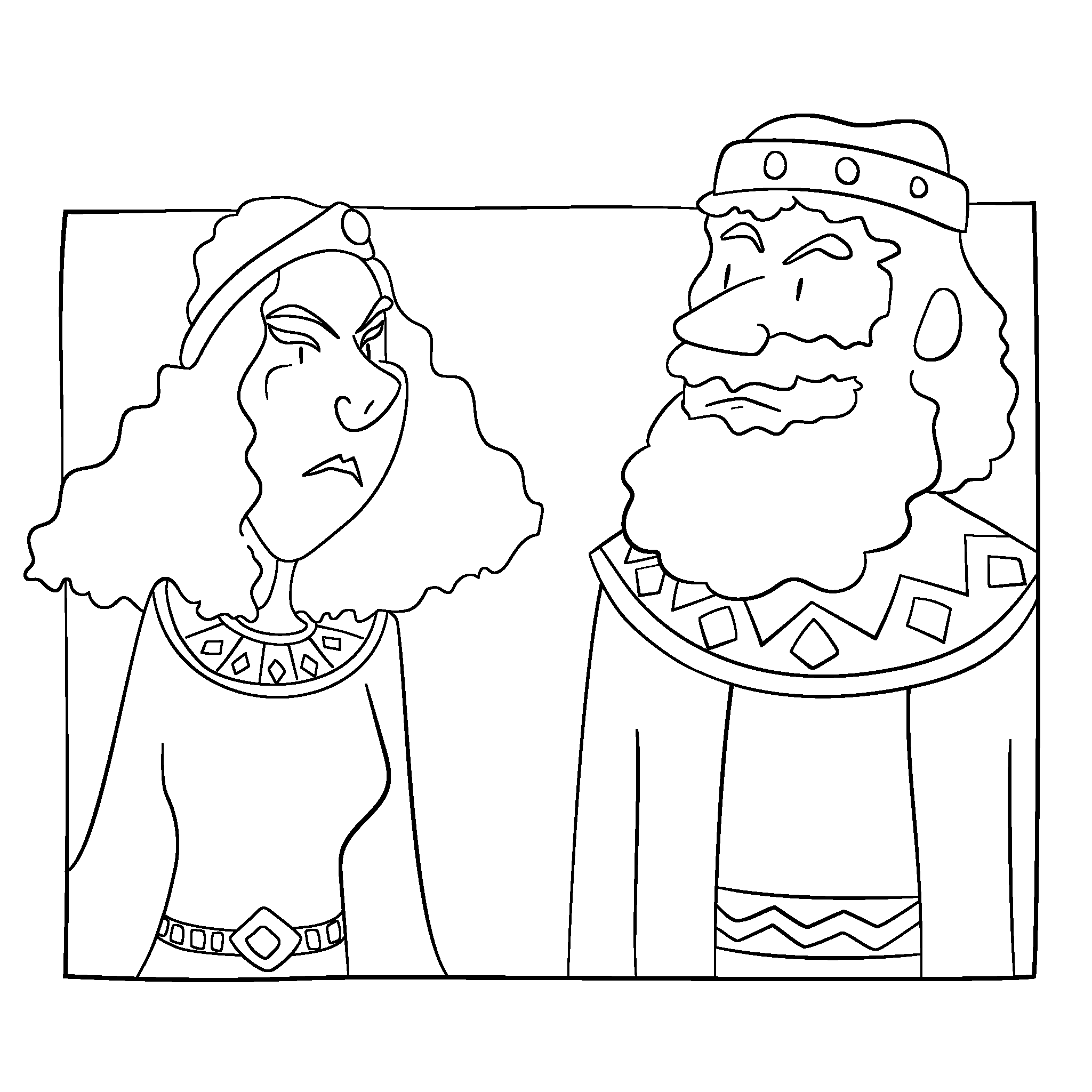 King Ahab and Queen Jezebel