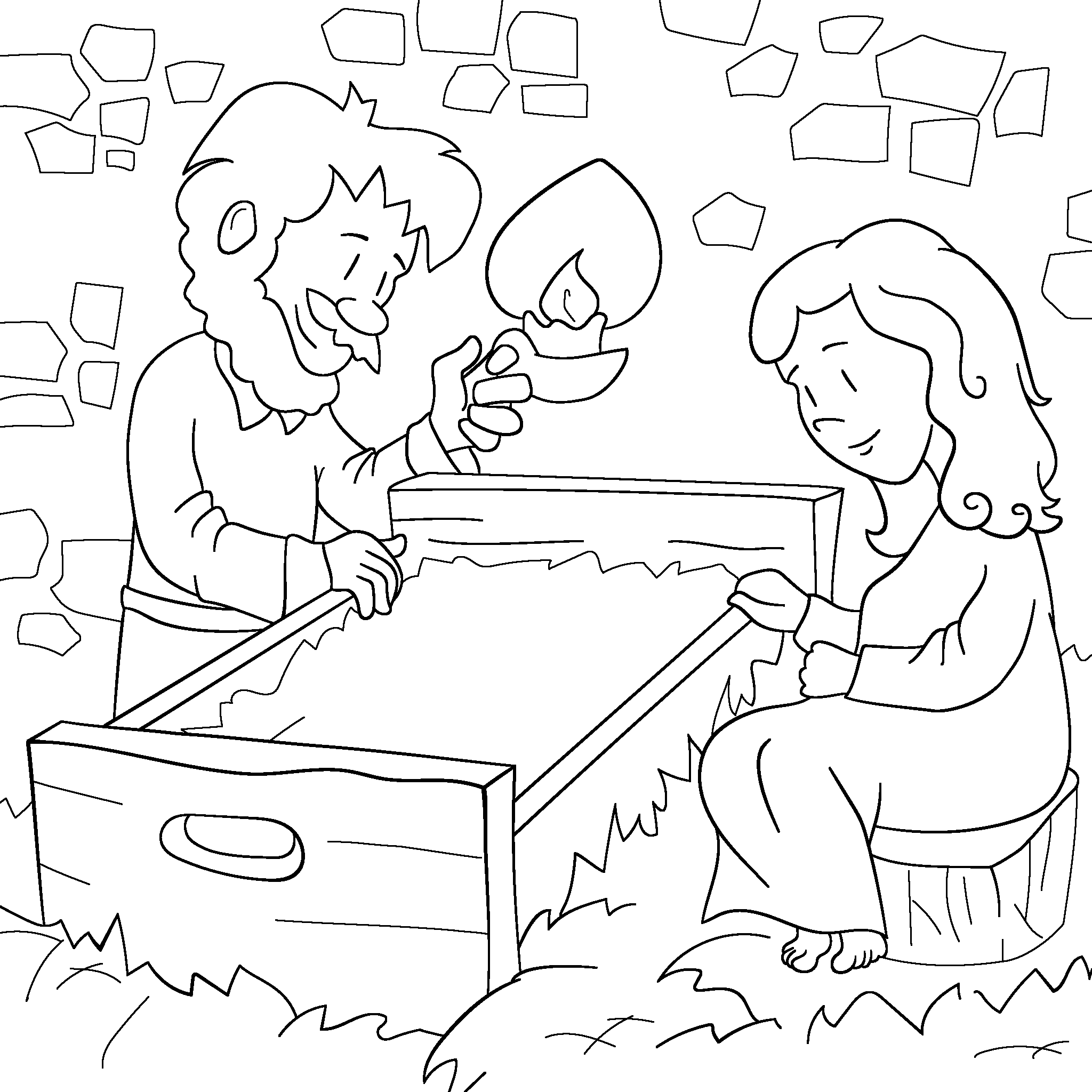 Christmas and Advent Bible Stories Coloring Pages (Free PDF Printables)