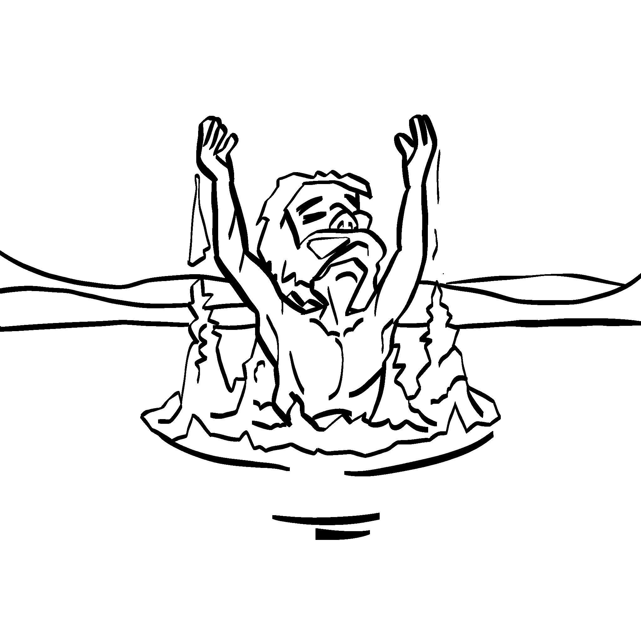 Naaman is healed in the Jordan River